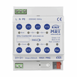 KNX Grensesnitt Dali 1x64 ECG, Tunable White, SCN-DA641.04