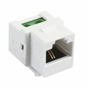RJ45 connection terminal, binary input 1, White